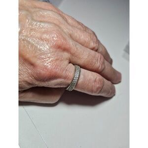 **Sale** Sterling silver cz ring size 7.75